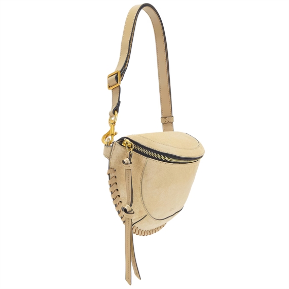 Isabel Marant Etoile Skano Suede bæltetaske, Light Beige
